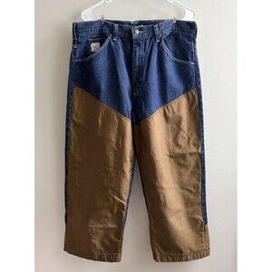 VTG Pointer Brand Brush Pants Mens 36x30 Denim Duck Canvas Hunting USA Made